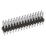 Hirose A1 Series Straight Through Hole Pin Header, 10 Contact(s), 2.54mm Pitch, 2 Row(s), Unshrouded