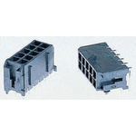 Molex Micro-Fit 3.0 Series Straight Through Hole PCB Header, 4 Contact(s), 3.0mm Pitch, 2 Row(s), Shrouded