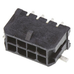 Molex Micro-Fit 3.0 Series Right Angle Surface Mount PCB Header, 8 Contact(s), 3.0mm Pitch, 2 Row(s), Shrouded