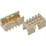 Amphenol FCI Minitek Series Straight Through Hole PCB Header, 6 Contact(s), 2.0mm Pitch, 2 Row(s), Shrouded