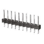 TE Connectivity AMPMODU MOD II Series Straight Through Hole Pin Header, 4 Contact(s), 2.54mm Pitch, 1 Row(s), Unshrouded