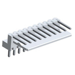 Molex Mini-Latch Series Right Angle Through Hole Pin Header, 10 Contact(s), 2.5mm Pitch, 1 Row(s), Unshrouded