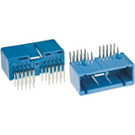 JAE IL-AG5 Series Right Angle Through Hole PCB Header, 30 Contact(s), 2.5mm Pitch, 2 Row(s), Shrouded