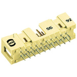 HARTING SEK 18 Series Straight Through Hole PCB Header, 34 Contact(s), 2.54mm Pitch, 2 Row(s), Shrouded