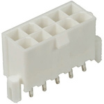 Molex Mini-Fit Plus Series Straight Through Hole PCB Header, 6 Contact(s), 4.2mm Pitch, 2 Row(s), Shrouded