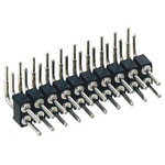 Preci-Dip Right Angle Through Hole Pin Header, 6 Contact(s), 2.54mm Pitch, 2 Row(s), Unshrouded