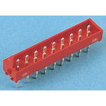 TE Connectivity Micro-Match Series Straight Through Hole PCB Header, 14 Contact(s), 2.54mm Pitch, 2 Row(s), Shrouded