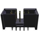 TE Connectivity AMP-LATCH Series Straight Through Hole PCB Header, 10 Contact(s), 2.54mm Pitch, 2 Row(s), Shrouded