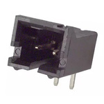 TE Connectivity AMPMODU MTE Series Right Angle Through Hole PCB Header, 2 Contact(s), 2.54mm Pitch, 1 Row(s), Shrouded
