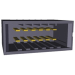 TE Connectivity Dynamic 3000 Series Right Angle Through Hole PCB Header, 12 Contact(s), 3.81mm Pitch, 2 Row(s), Shrouded