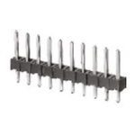 TE Connectivity AMPMODU MOD II Series Straight Through Hole Pin Header, 2 Contact(s), 2.54mm Pitch, 1 Row(s), Unshrouded