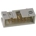 HARTING SEK 18 Series Straight Through Hole PCB Header, 14 Contact(s), 2.54mm Pitch, 2 Row(s), Shrouded