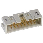 Harting SEK 18 Series Straight Through Hole PCB Header, 16 Contact(s), 2.54mm Pitch, 2 Row(s), Shrouded