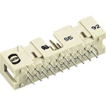 Harting SEK 18 Series Straight Through Hole PCB Header, 26 Contact(s), 2.54mm Pitch, 2 Row(s), Shrouded
