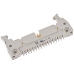Harting SEK 18 Series Straight Through Hole PCB Header, 34 Contact(s), 2.54mm Pitch, 2 Row(s), Shrouded