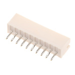 JST ZH Series Top Entry Through Hole PCB Header, 10 Contact(s), 1.5mm Pitch, 1 Row(s), Shrouded