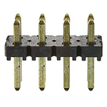Samtec TLW Series Straight Through Hole Pin Header, 8 Contact(s), 2.54mm Pitch, 2 Row(s), Unshrouded