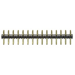 Samtec TLW Series Straight Through Hole Pin Header, 30 Contact(s), 2.54mm Pitch, 2 Row(s), Unshrouded