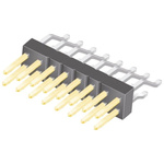 Samtec TSM Series Right Angle Surface Mount Pin Header, 16 Contact(s), 2.54mm Pitch, 2 Row(s), Unshrouded