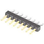 Samtec TSM Series Right Angle Surface Mount Pin Header, 8 Contact(s), 2.54mm Pitch, 1 Row(s), Unshrouded