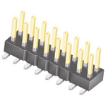 Samtec TSM Series Straight Surface Mount Pin Header, 16 Contact(s), 2.54mm Pitch, 2 Row(s), Unshrouded