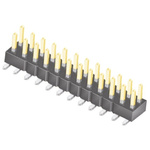 Samtec TSM Series Straight Surface Mount Pin Header, 24 Contact(s), 2.54mm Pitch, 2 Row(s), Unshrouded