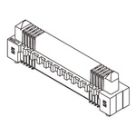 Samtec ERM8 Series Straight Surface Mount PCB Header, 20 Contact(s), 0.8mm Pitch, 2 Row(s), Shrouded