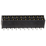 Samtec IPT1 Series Straight Through Hole PCB Header, 20 Contact(s), 2.54mm Pitch, 2 Row(s), Shrouded