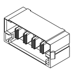 Samtec MPT Series Straight Through Hole PCB Header, 6 Contact(s), 5.0mm Pitch, 1 Row(s), Shrouded
