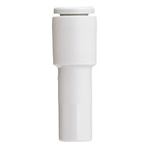 SMC Tube-to-Tube KQ2 Pneumatic Straight Tube-to-Tube Adapter, Plug In 1/8 in to Plug In 1/4 in