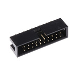 Wurth Elektronik WR-BHD Series Straight Through Hole PCB Header, 20 Contact(s), 2.54mm Pitch, 2 Row(s), Shrouded