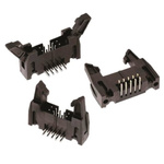 Wurth Elektronik WR-BHD Series Right Angle Through Hole PCB Header, 10 Contact(s), 2.54mm Pitch, 2 Row(s), Shrouded