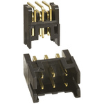Hirose DF11 Series Right Angle Through Hole PCB Header, 6 Contact(s), 2.0mm Pitch, 2 Row(s), Shrouded