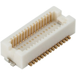 Hirose DF12 Series Straight Surface Mount PCB Header, 40 Contact(s), 0.5mm Pitch, 2 Row(s), Shrouded