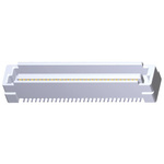 TE Connectivity Free Height Series Straight Surface Mount PCB Header, 60 Contact(s), 0.8mm Pitch, 2 Row(s), Shrouded