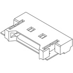 Molex PanelMate Series Right Angle Surface Mount PCB Header, 6 Contact(s), 1.25mm Pitch, 1 Row(s), Shrouded