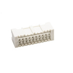 JST XAD Series Straight Through Hole PCB Header, 20 Contact(s), 2.5mm Pitch, 2 Row(s), Shrouded