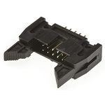 Amphenol T816 Series Straight Through Hole PCB Header, 10 Contact(s), 2.54mm Pitch, 2 Row(s), Shrouded