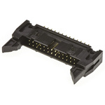 Amphenol T816 Series Straight Through Hole PCB Header, 26 Contact(s), 2.54mm Pitch, 2 Row(s), Shrouded