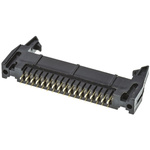 Amphenol T816 Series Straight Through Hole PCB Header, 34 Contact(s), 2.54mm Pitch, 2 Row(s), Shrouded