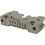 Harting SEK 18 Series Straight Through Hole PCB Header, 40 Contact(s), 2.54mm Pitch, 2 Row(s), Shrouded