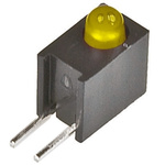 2.5 V Yellow LED 3mm Through Hole, Broadcom HLMP-1719-A00A2