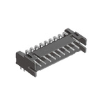 Hirose DF11 Series Right Angle Through Hole PCB Header, 28 Contact(s), 2.0mm Pitch, 2 Row(s), Shrouded