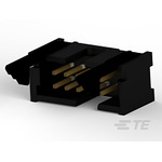 TE Connectivity AMP-LATCH Series Straight PCB Mount PCB Header, 10 Contact(s), 2.54mm Pitch, 2 Row(s), Shrouded
