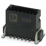 Phoenix Contact FP 1.27/ 12-MV Series Surface Mount PCB Header, 12 Contact(s), 1.27mm Pitch, 2 Row(s), Shrouded