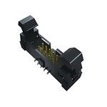 Samtec Surface Mount PCB Header, 20 Contact(s), 2.0mm Pitch, 2 Row(s), Shrouded