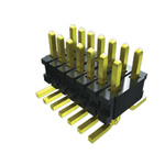 Samtec FTR Series Straight Pin Header, 10 Contact(s), 1.27mm Pitch, 2 Row(s), Unshrouded