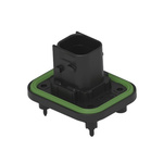 TE Connectivity 1-23774 Series Vertical Panel Mount PCB Header, 6 Contact(s), 6mm Pitch, 2 Row(s), Shrouded