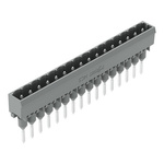 Wago 231 Series Straight DIN Rail Mount PCB Connector, 16 Contact(s), 5mm Pitch, 1 Row(s), Shrouded