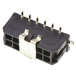 Molex Micro-Fit 3.0 Series Straight Surface Mount PCB Header, 12 Contact(s), 3.0mm Pitch, 2 Row(s), Shrouded